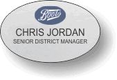 (image for) Boots Retail USA Silver Oval Badge